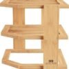 Lavish Home 3-Tier Bamboo Corner Shelf