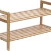 Oceanstar 2-Tier Bamboo Shoe Rack